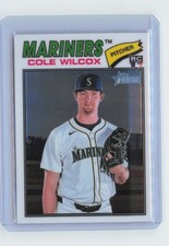 2026 Topps Heritage Cole Wilcox Chrome #155 Seattle Mariners