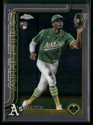 #ad 2025 Topps Chrome Update Denzel Clarke USC15 Athletics RC $1.80