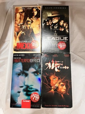 4 Movie VHS Tapes Lot Of 4 Used Butterfly Effect And Others