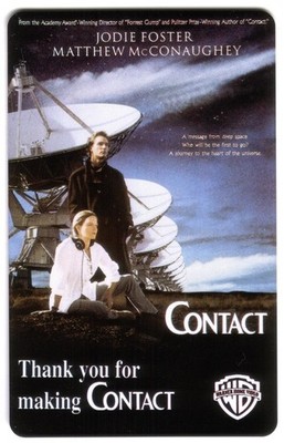 10M Kontaktfilm Mit Jodie Foster: Warner Bros. Home Video Telefonkarte
