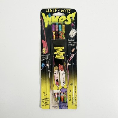 YIKES! Nickelodeon X4 Half-Wits 2HB Bleistifte mit Gummioben - NEU