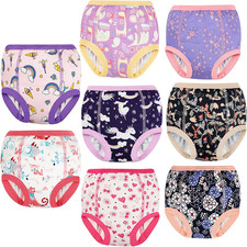 8 Packs Potty Training Pants Cotton Absorbent Training Underwear for Toddler Boy