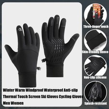 Men Women Winter Thermal Waterproof Windproof Touch Screen Warm Ski Snow Gloves