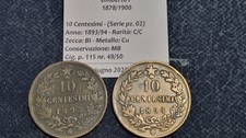 C760 - UMBERTO 1 - 10 CENTS - 1893/94 - MINT BI