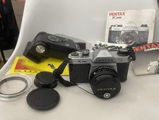 EXC Pentax K1000 SE 35mm SLR Film Camera - Tested-SMC 50mm f/2 - Flash - Filter