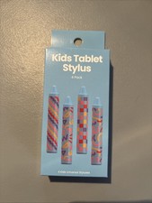 4 Pack Kids Tablet Stylus Universal Styluses 3.5in x 0.56in Ages 6 