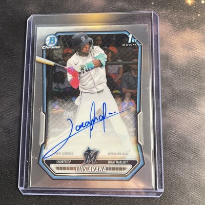 2026 Bowman Chrome Prospect Luis Arana #CPA-LA 1st Refractor Auto Miami Marlins