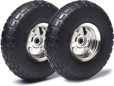 #ad 2 Pack 4.10 3.50 4 Tire and Wheel Replacement Pneumatic Tires 10 Inch Wheel w $39.99