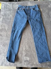 Levis 501 Jeans Mens 34x36 Blue Denim Button Fly Straight Leg Classic Fit