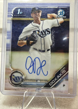 2019 Bowman Draft John Doxakis Tampa Bay Rays Chrome Autograph Rookie