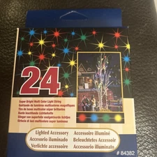 LEMAX 24 Multi Color Lights -Holiday Village-Carnival Battery / Adapter