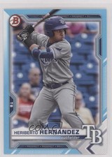 2021 Bowman Draft Sky Blue 242/499 Heriberto Hernandez #BD-100 0wb0