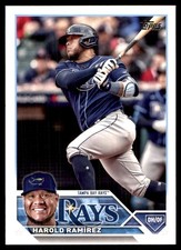 Harold Ramirez 2023 Topps #387 Rays MLB READ FREE SHIPPING AutographDen