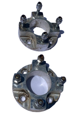 2- 1'' Aluminum hub Adapters 4x4.5 to 4x100 4x114.3 Wheel Golf Cart - ATV tire