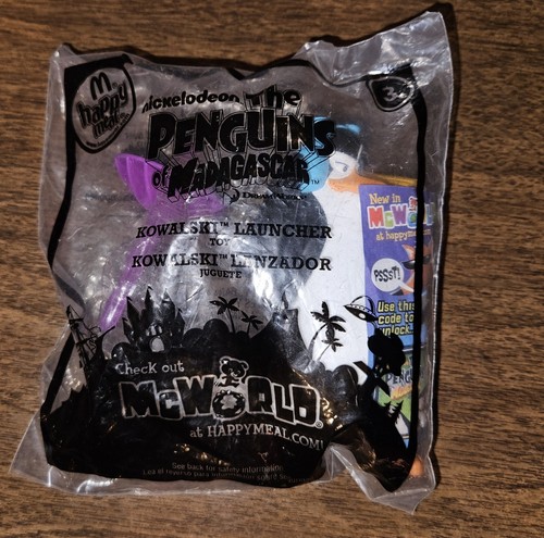 2010 McDonalds Toy Penguins of Madagascar KOWALSKI LAUNCHER #3 Sealed