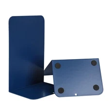 Metal Book Ends Bookend for Shelves Book Holder - Dark Blue