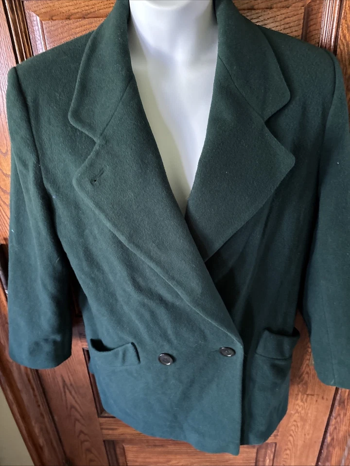 ABRIGO DE COLECCIÓN PRESTON & YORK Dillards Lana NDSU Bison Eagles Packers Verde EE. UU. 14 Foto 3 de 4