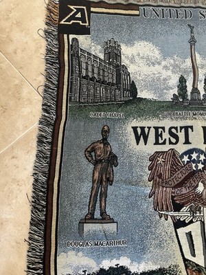 USMA West Point ビンテージ　タイピン&カフス USMA West Point Class 2003 blanket Vintage 61x45 Black Knights