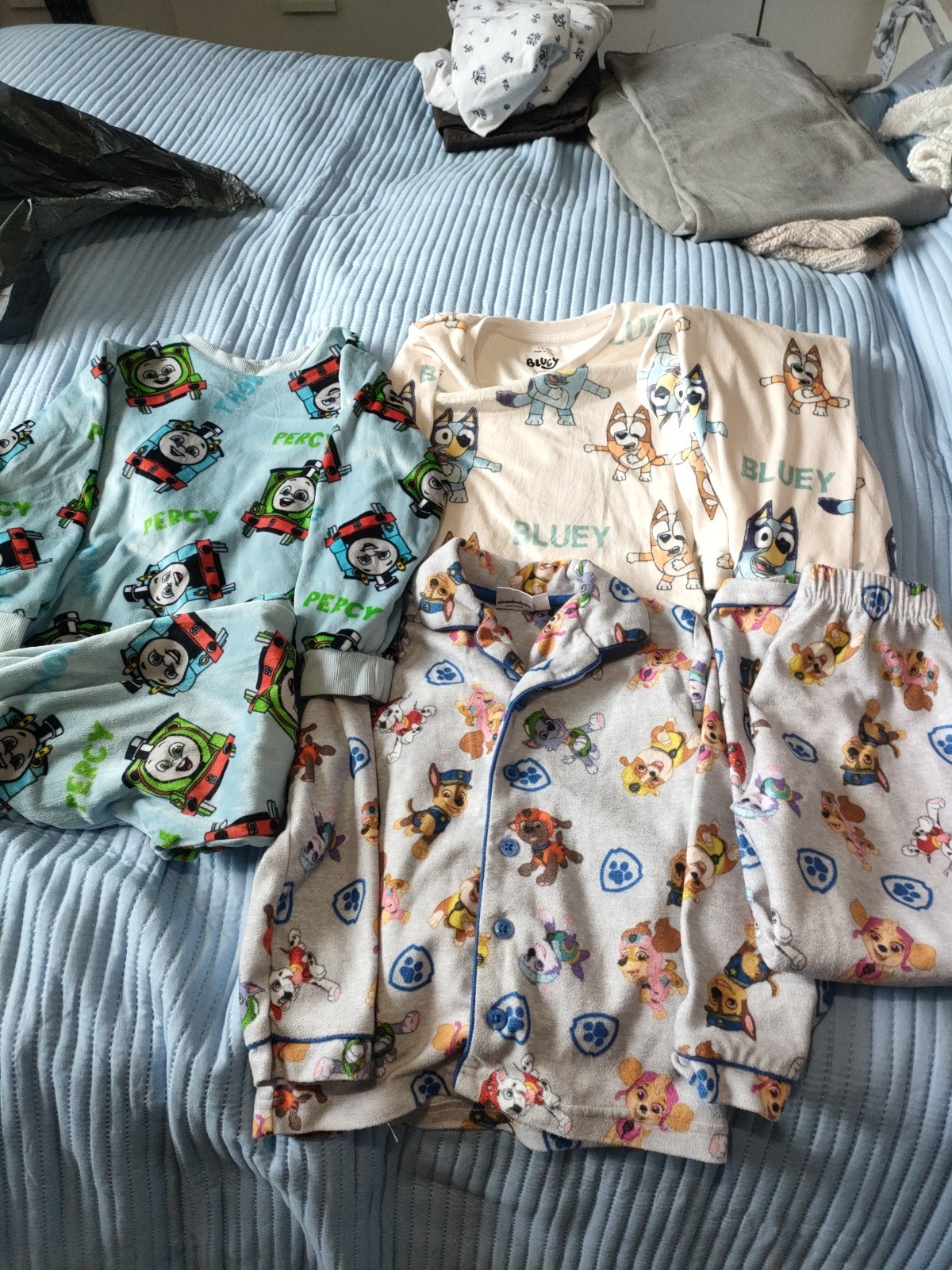 3 Sets Of Children Fleece Pyjamas Age 3-4 Very Smart From George Matalan Etc