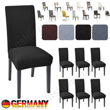 6 Stk Universal Stuhlhusse Stretch Stuhlbezug Stuhlüberzug Esszimmer Hussen Home
