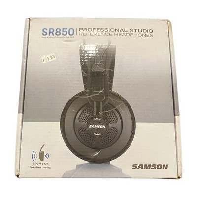Samson SR850 Studio Reference Open Back Headphones With Box Manual