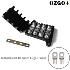 4 Way Midi Fuse Holder Block 200A Max 4 Fuses 8 Lugs Dual Battery Setups Bus Bar