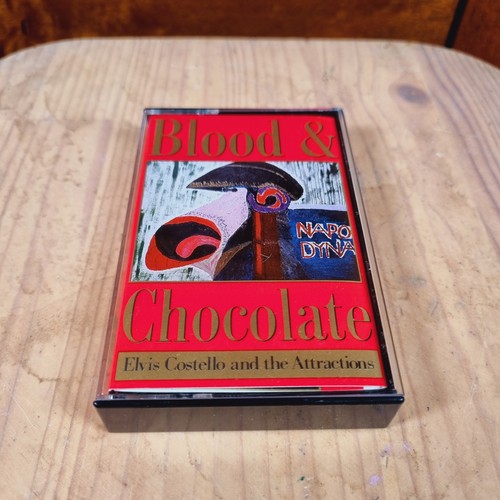 ELVIS COSTELLO  Blood & Chocolate Cadburys Bar Case Cassette Tape 1986 New Wave - Picture 8 of 16