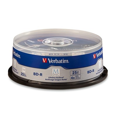 Verbatim M DISC BD-R 25GB 4X with Branded Surface Blank 25 GB 4X, Blue