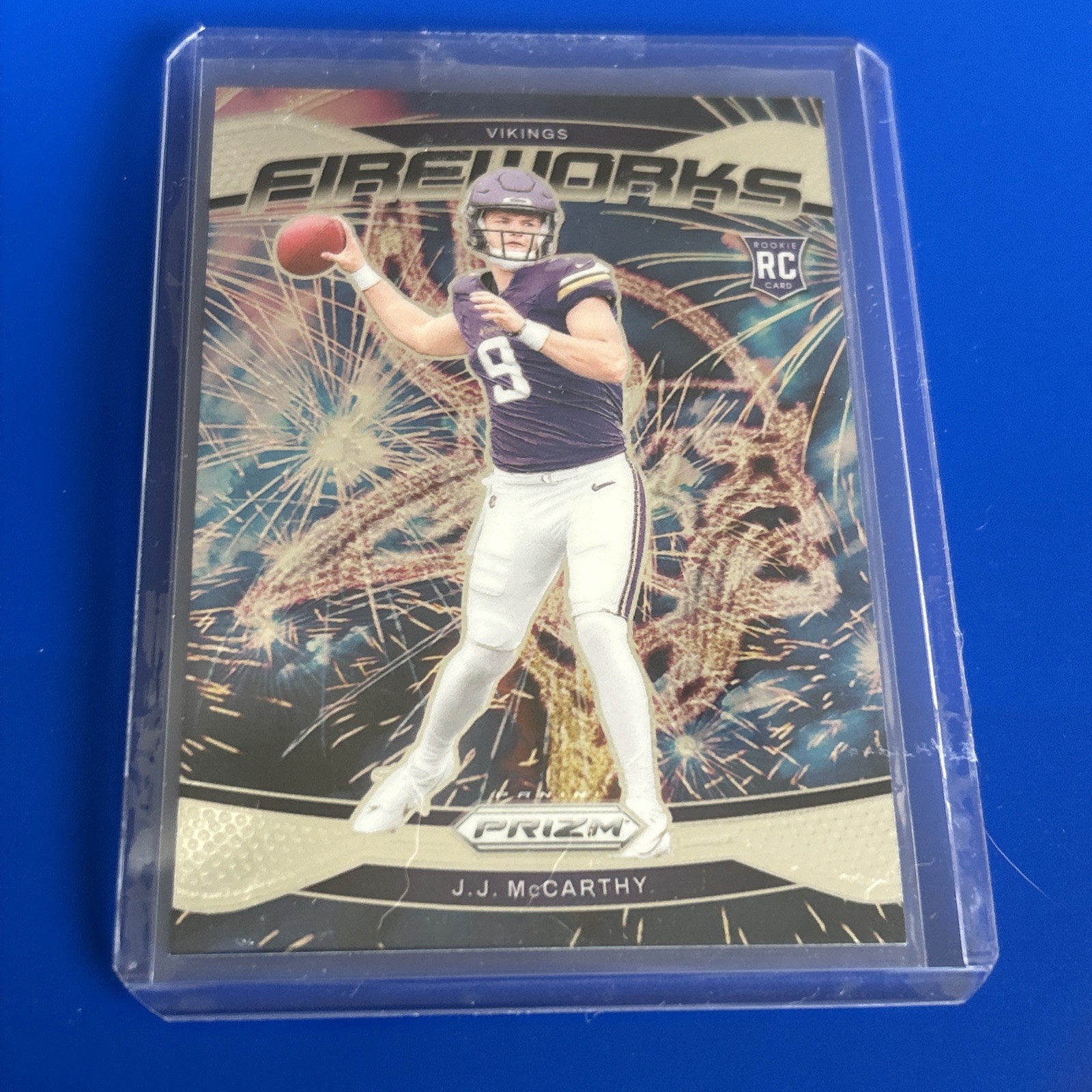 2024 Panini Prizm - Fireworks J.J. McCarthy #18 (RC) Minnesota Vikings