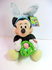 DISNEY ANIMATED MUSICAL EASTER MICKEY MOUSE PLUSH WORKS GREAT WITH TAGS