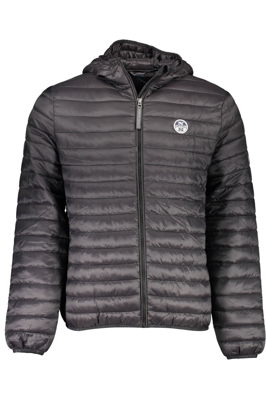 North Sails Uomo Nero Giacca In Poliammide Con Cappuccio E Tasche - Immagine 2