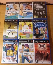 Bundle Joblot X9 Various Singing/singstar Sony PlayStation 2 Ps2 Games