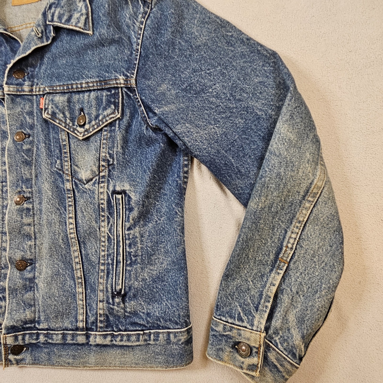 Levi's 70506-0216 Type III Denim Trucker Jacket Made in USA Vintage Early '80's thumbnail 4