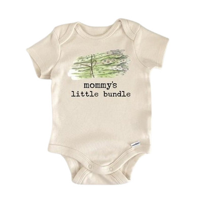 Asparagus Vegetable Vegan Newborn Baby Onesie  Bodysuit