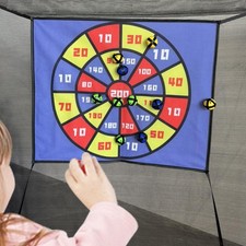 Kids Trampoline Dart Board Trampoline Target Fun Accessory Gift Practice Toss