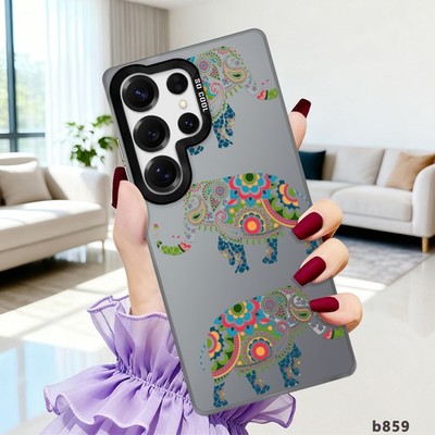 Elephants Pattern Phone Case For Samsung S26 Ultra S23 S22 S24 S25 Hard PC Cover
