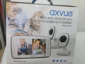 Axvue A1HD Video Baby Monitor 720P  Full HD 5.0" IPS Screen + 2 Camera - NEW