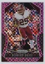 2019 Panini Prizm Purple Power Prizm 47/49 Derrius Guice #63 4f5