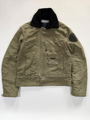 Dirk Bikkembergs Avant-garde Asymmetrical Zip Flight Bomber Jacket
