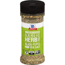 Mccormick Garlic Herb Black Pepper Sea Salt 4.37oz All Purpose Seasoning