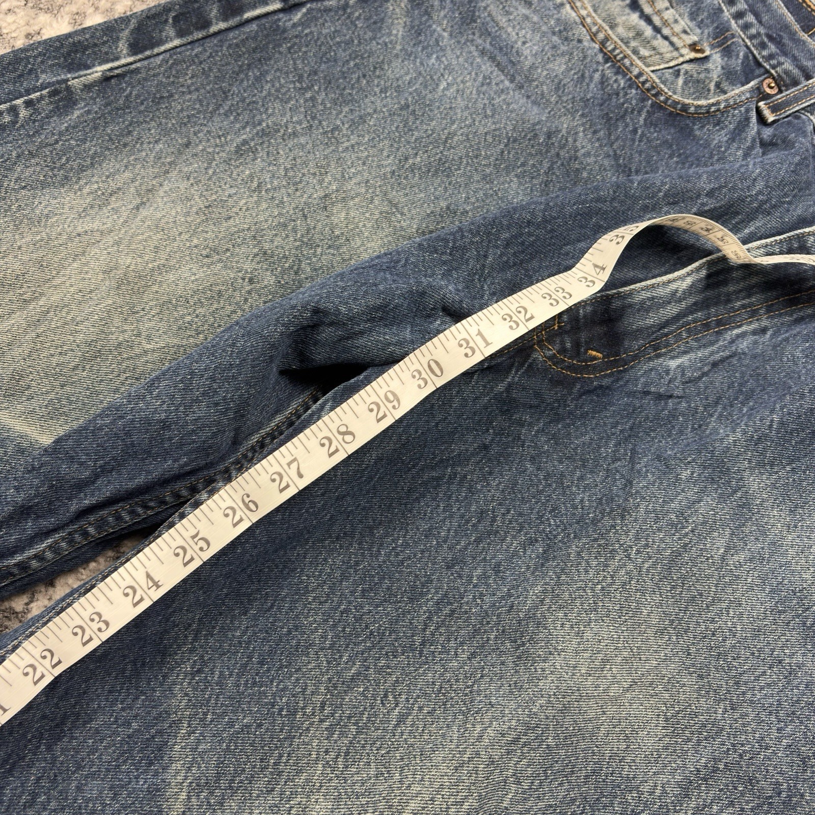 Men’s Vintage Levi’s 569 Jeans Blue Loose Straight Baggy Denim W38 L30 image 9