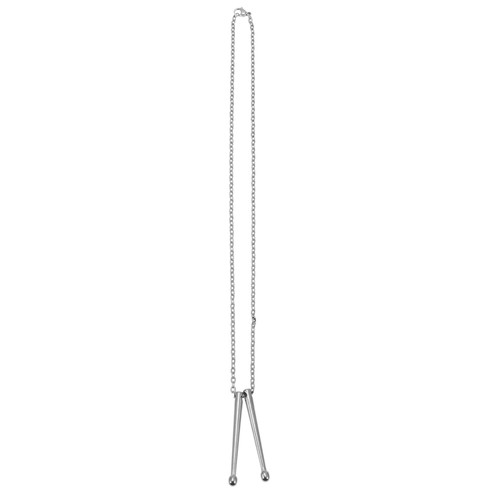 Chic Drum Stick Shape Design Men Women Decor Titanium Steel Made Necklace - Picture 8 of 15
