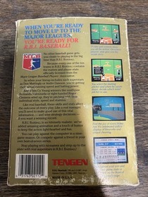 NES Nintendo RBI Baseball CIB Tengen R.B.I. With Poster Manual Box Sleeve Used