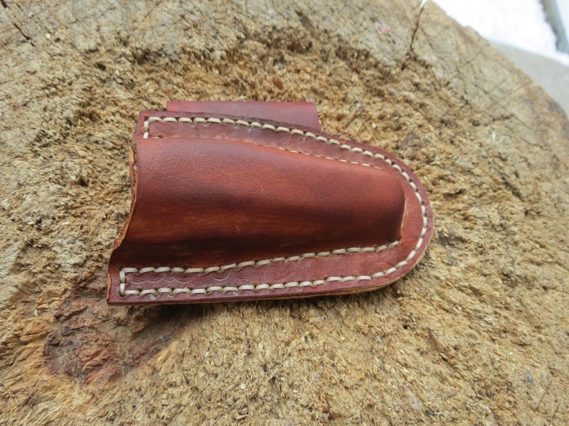 Great Eastern cutlery #88 Bayou trapper custom cross draw belt sheath nice