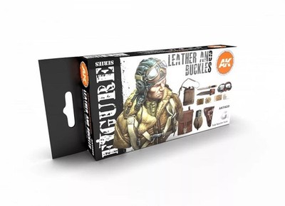 AK Interactive AK11620 - Leather And Buckles 3G 6x17ml - Neu