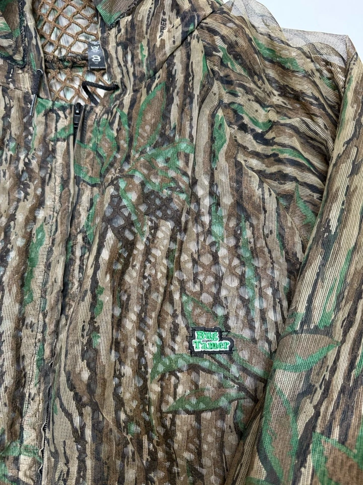 CHAQUETA CAMUFLADA SHANNONS BUG TAMER REALTREE CUBIERTA PARA LA CABEZA CREMALLERA COMPLETA EE. UU. PARA HOMBRES XXXL 3XL Foto 2 de 4