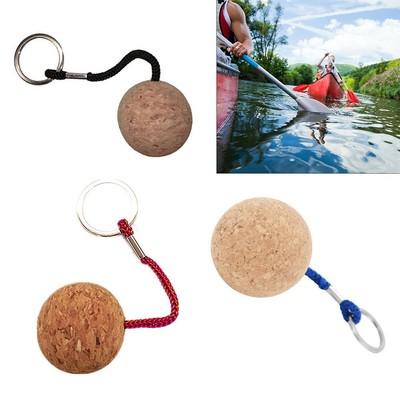 Schlüsselanhänger Ball Kork Outdoor Sportartikel Schwimmfähig Seil Werkzeug