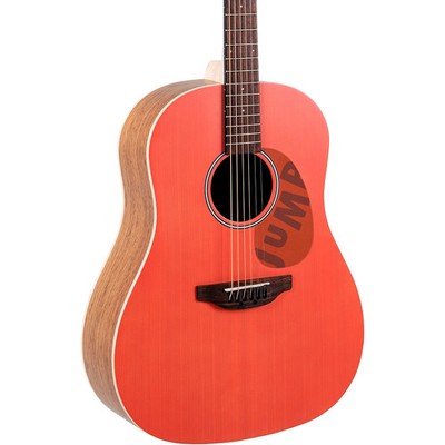 Applause AAS69 Jump Series Slope Shoulder Dreadnought Acoustic Guitar Peach