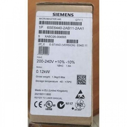 New Siemens 6SE6440-2AB11-2AA1 6SE6 440-2AB11-2AA1 MICROMASTER440 without filter - Picture 4 of 7