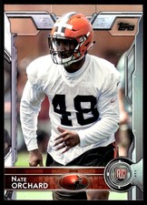 Nate Orchard 2015 Topps #408 Browns NFL READ FREE SHIPPING AutographDen